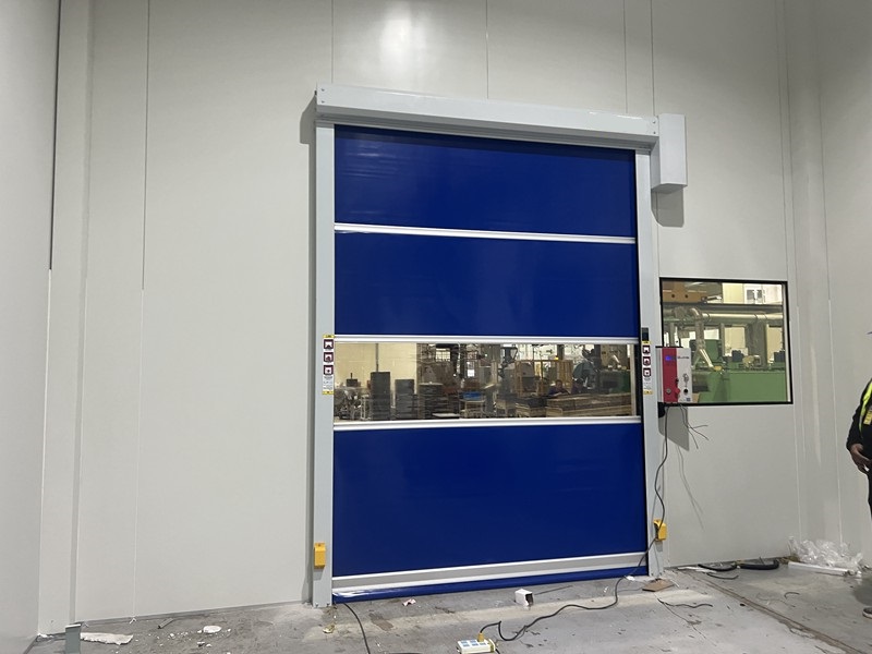 夏季适用于食品车间防蚊虫的不锈钢快速门缩略图