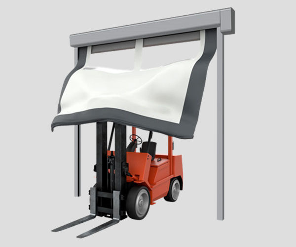 防撞式快速门：工业安全与洁净环境的智能守护者插图1