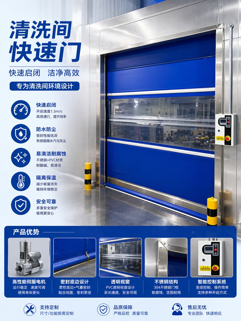 清洗间快速门怎么选？这几点千万不能忽视缩略图